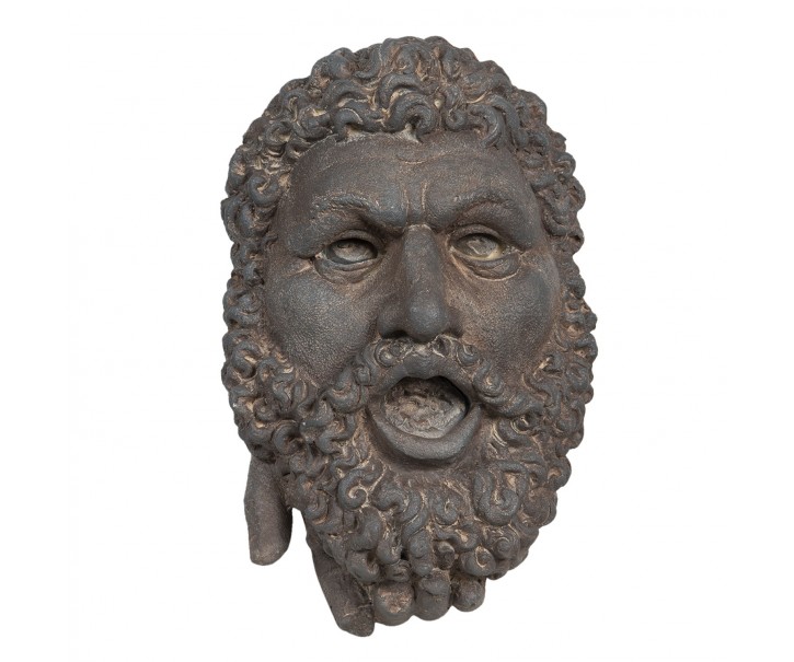 Nástěnná kameninová busta muže v antickém stylu Géraud - 29*19*42 cm