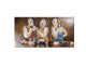 Nástěnná malba tří kyprých hodujících žen - 140*8*70 cm