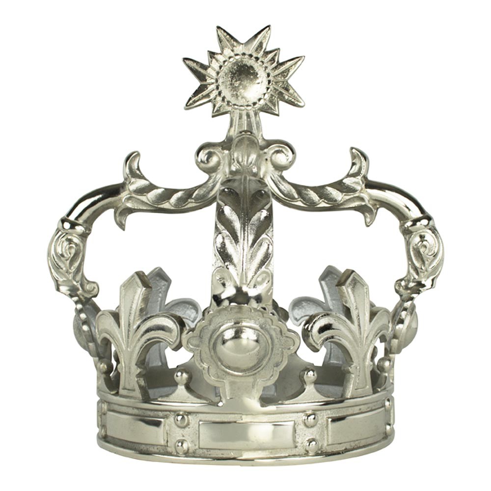 Dekorace stříbrné královské koruny - 38*38*43cm Mars & More