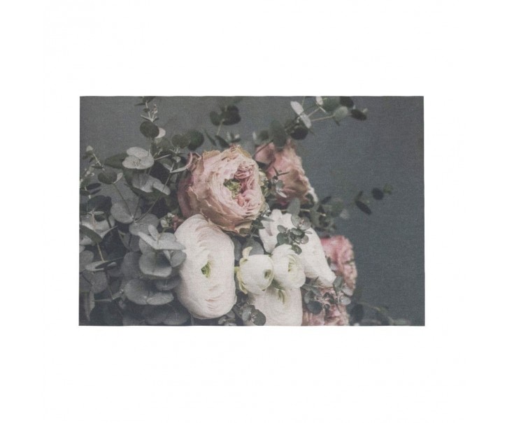 Sametový nástěnný panel s květy Florien 8 - 35*45*1cm