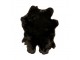 Dekorativní kožešina z černého králíka - 40*30*2cm
