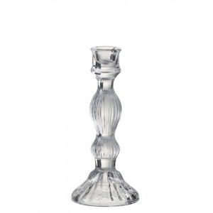 Skleněný transparentní svícen Candelero - ∅ 9*20 cm