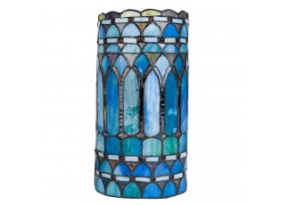 Nástěnné svítidlo Tiffany Bleu - 20*11*36 cm 2x E14 / Max 40W
