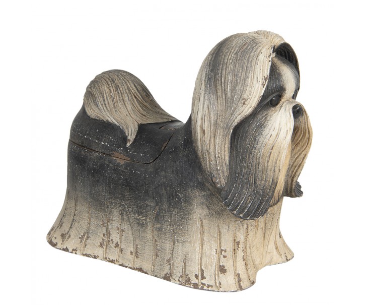 Dekorace psa shih-tzu s úložným prostorem - 24*12*20 cm