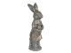 Metalická velikonoční dekorace králíka Métallique - 10*6*21 cm