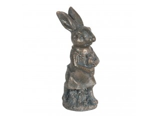 Metalická velikonoční dekorace králíka Métallique - 4*4*11 cm
