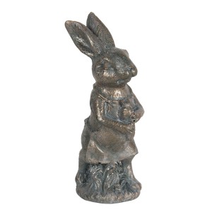 Metalická velikonoční dekorace králíka Métallique - 4*4*11 cm