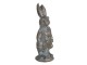 Hnědá metalická dekorace králíka Métallique - 4*4*11 cm