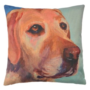 Povlak na polštář s motivem labradora Psi - 43*43 cm