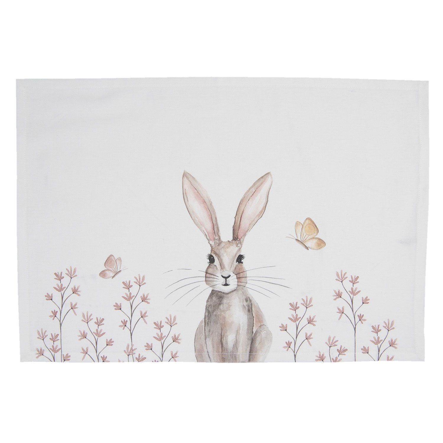 Sada bavlněných prostírání s motivem králíka Rustic Easter Bunny - 48*33 cm