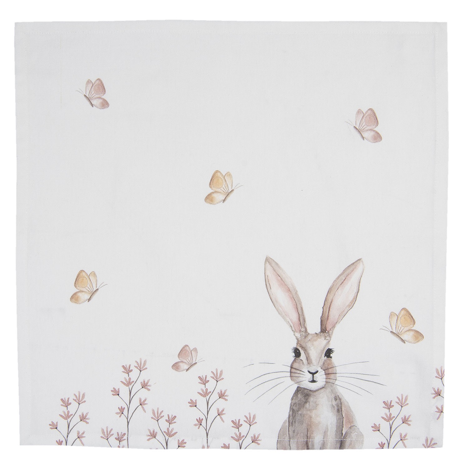 Sada 6 ks ubrousků z bavlny Rustic Easter Bunny - 40*40 cm