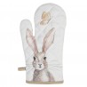 Kuchyňská chňapka s motivem králíků Rustic Easter Bunny - 16*30 cmBarva: Béžová Materiál: 100% bavlna Hmotnost: 0,074 kg 