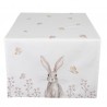 Bavlněný běhoun na stůl s motivem králíčků Rustic Easter Bunny - 50*140 cmBarva: Béžová Materiál: 100% bavlna Hmotnost: 0,16 kg 