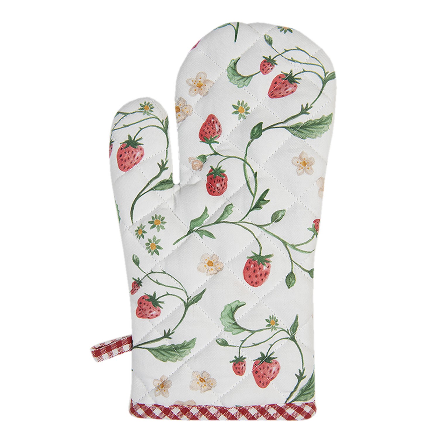 Bavlněná chňapka s motivem lesních jahod Wild Strawberries - 16*30 cm