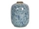 Vintage keramická váza s modrými kvítky Bleues - Ø 12*16 cm