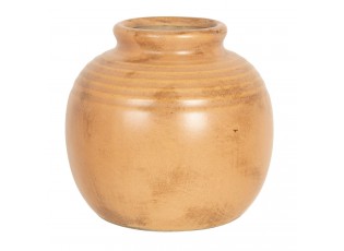 Oranžovo hnědá váza Bruin - Ø 8*8 cm