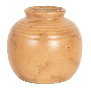 Oranžovo hnědá váza Bruin - Ø 8*8 cm