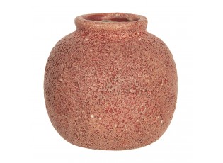 Cihlově zabarvená váza Root - Ø 8*8 cm