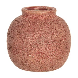 Cihlově zabarvená váza Root - Ø 8*8 cm