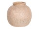 Starorůžová váza s patinou - Ø 8*8 cm