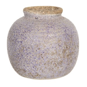 Retro váza s nádechem modré a odřeninami - Ø 8*8 cm 