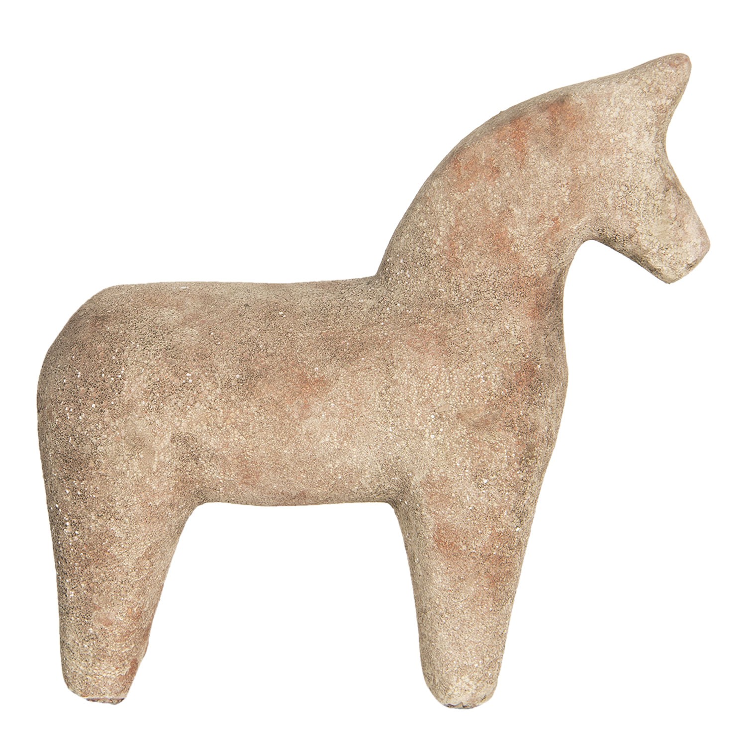 Keramická dekorace koně v hnědo-cihlovém provedení - 21*7*20 cm Clayre & Eef
