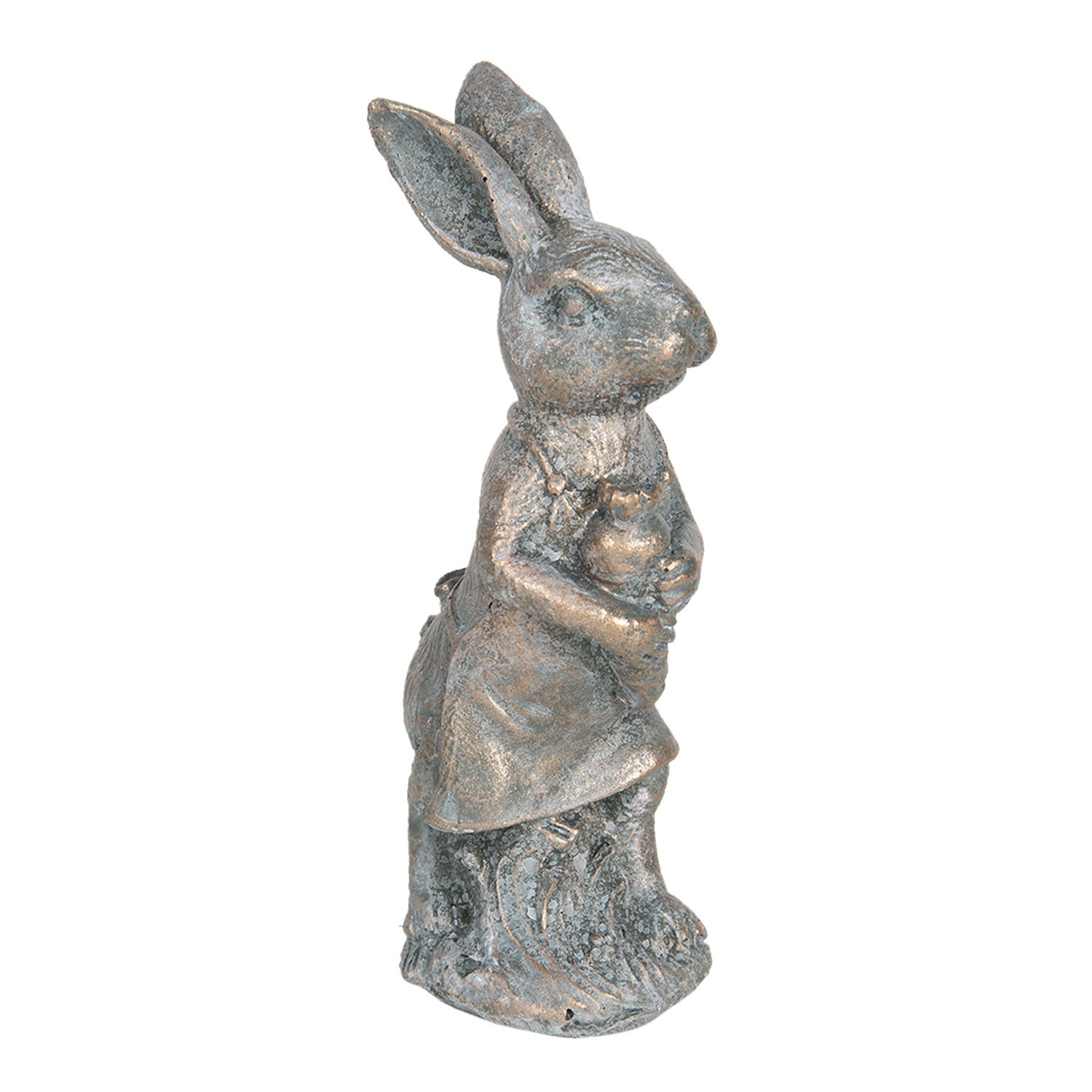 Dekorace vintage králík s patinou - 6*4*13 cm Clayre & Eef