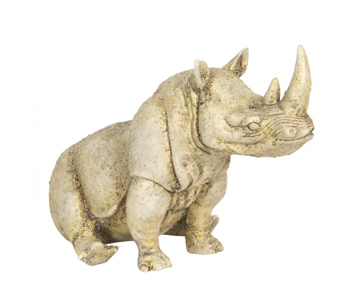 Dekorace nosorožce v antik vzhledu - 27*15*17 cm