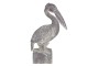 Dekorace pelikán s patinou - 23*13*37 cm