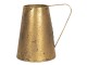 Zlatý dekorační džbán s patinou Bernetta - 22*16*21 cm