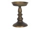 Hnědý kovový retro svícen Bint - Ø 14*18 cm Clayre & Eef