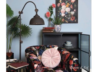 Hnědá kovová retro stojací lampa Indus - 37*27*169 cm