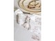 Čtvercový bavlněný ubrus s velikonočním motivem Rustic Easter Bunny - 100*100 cm