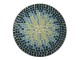Kovový set zahradního nábytku s mozaikou Turquoise – Ø 60*72 cm / 36*35*91 cm