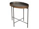 Kulatý kovový odkládací stolek Avery - 69*47*66 cm