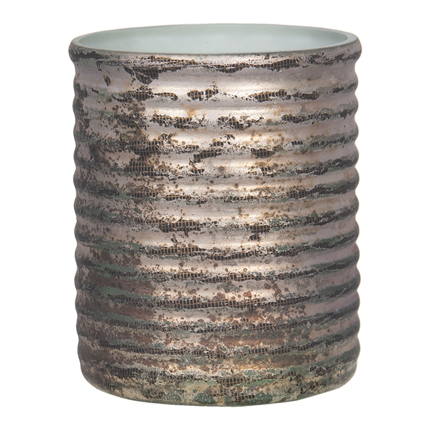 Skleněný svícen na čajovou svíčku Mirla - Ø 9*8 cm Clayre & Eef