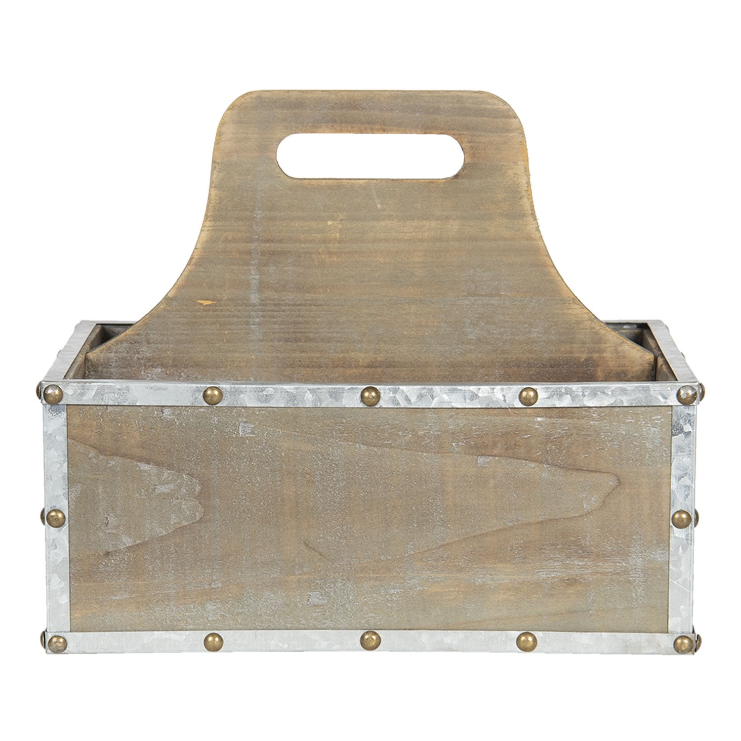 Dřevěný box s držadlem - 28*19*24 cm