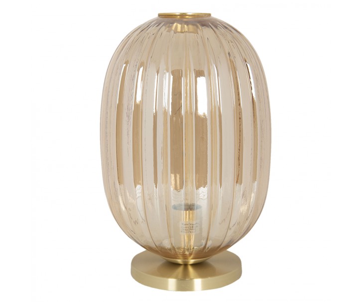 Stolní lampa Gatien se zlatým podstavcem – Ø 20*35 cm E14/max 1*40W Clayre & Eef