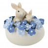 Dekorace králíčků ve skořápce s květy - 14*10*14 cm Barva: MultiMateriál: PolyresinHmotnost: 0,41 kg