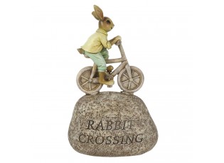Dekorace králík na kole - 13*6*20 cm
