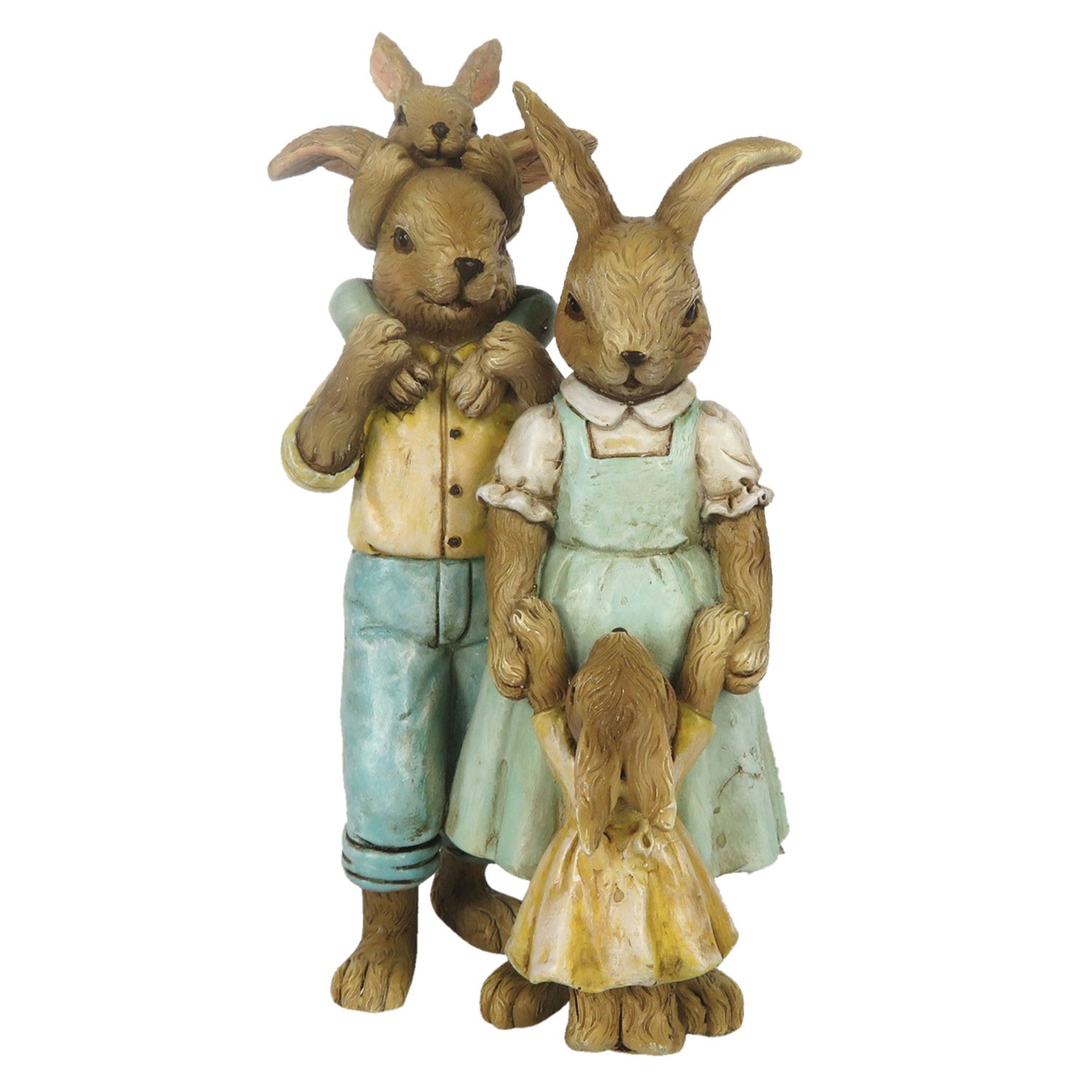 Velikonoční dekorace králičí rodinky - 8*6*15 cm Clayre & Eef
