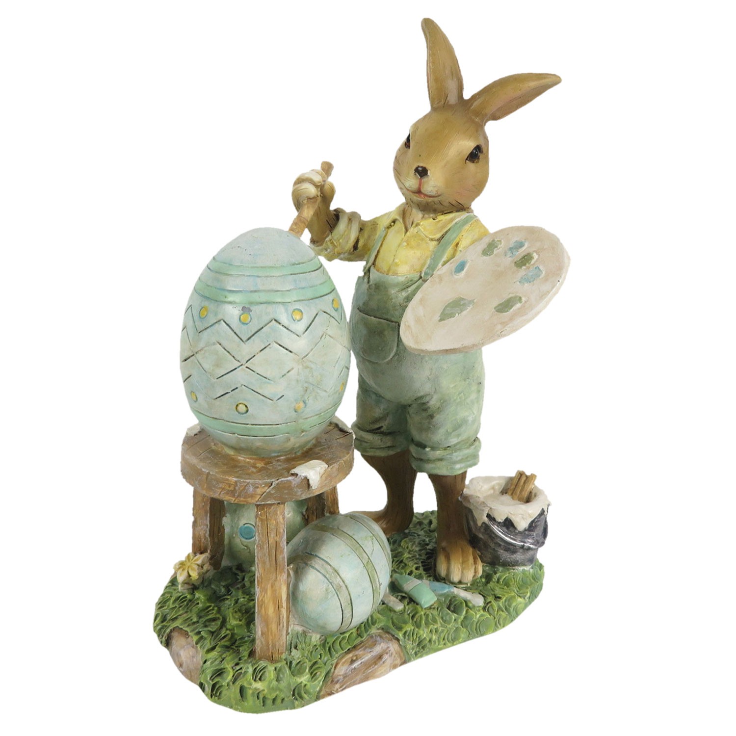 Velikonoční dekorace králíka malíře – 11*7*15 cm