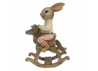 Dekorace králíka na houpacím koníkovi - 9*4*13 cm