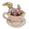 Dekorace králíka sedícího v čajovém šálku - 10*8*8 cm

Barva: Vícebarevné
Materiál: Polyresin
Hmotnost: 0,14 kg
