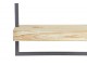 Nástěnná dřevěná polička Maddison v kovovém rámu - 30*15*50 cm