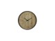 Dřevěné nástěnné hodiny s kovovým rámem- Ø 60*6cm
