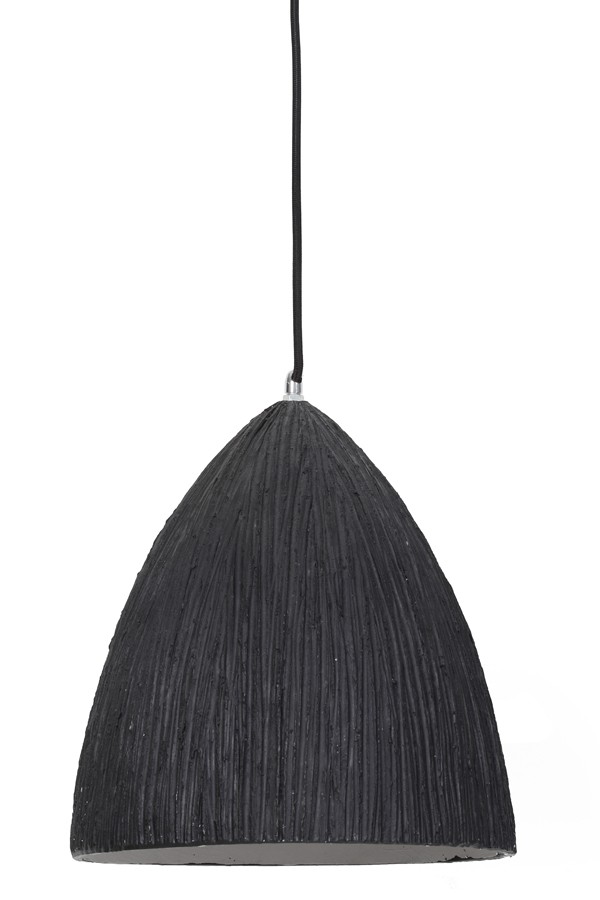 Šedé závěsné keramické světlo Areka - Ø 25*29 cm