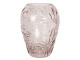 Růžová skleněná váza s květy Jasmina – Ø 22*30 cm Clayre & Eef
