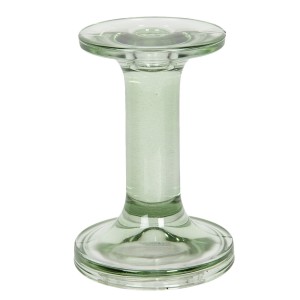 Zelený skleněný svícen Brinnes - Ø 9*13 cm