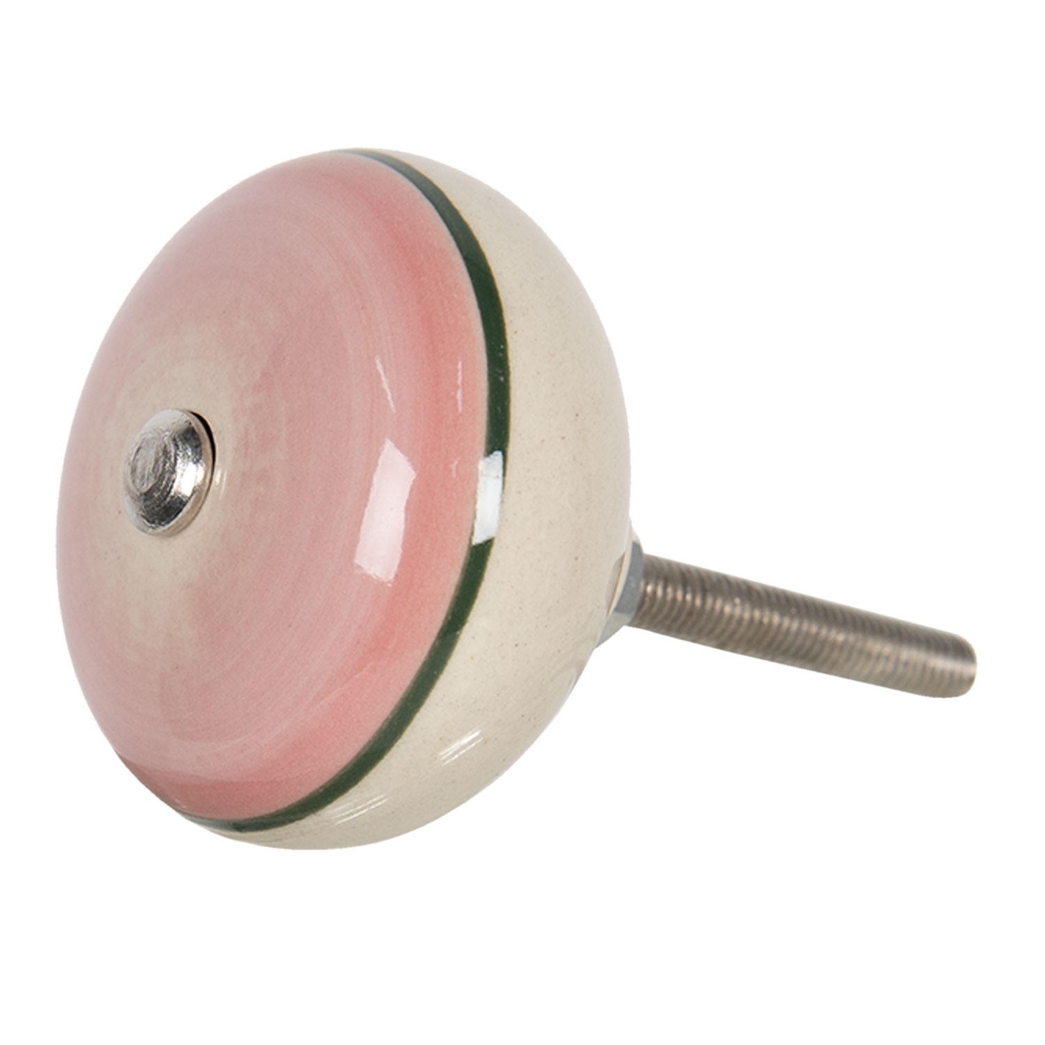 Keramická úchytka ve vintage stylu Cercle – Ø 4*3 cm